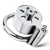 Canned Cock Cage With Penis Plug - - Male Chastity